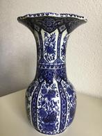 Vintage delfts blauwe trompetvaas Boch 30 cm, Antiek en Kunst, Ophalen of Verzenden
