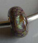 Trollbeads PAARSE BLOEM MOZAÏEK, Sieraden, Tassen en Uiterlijk, Bedels, -, Verzenden, -, Zo goed als nieuw