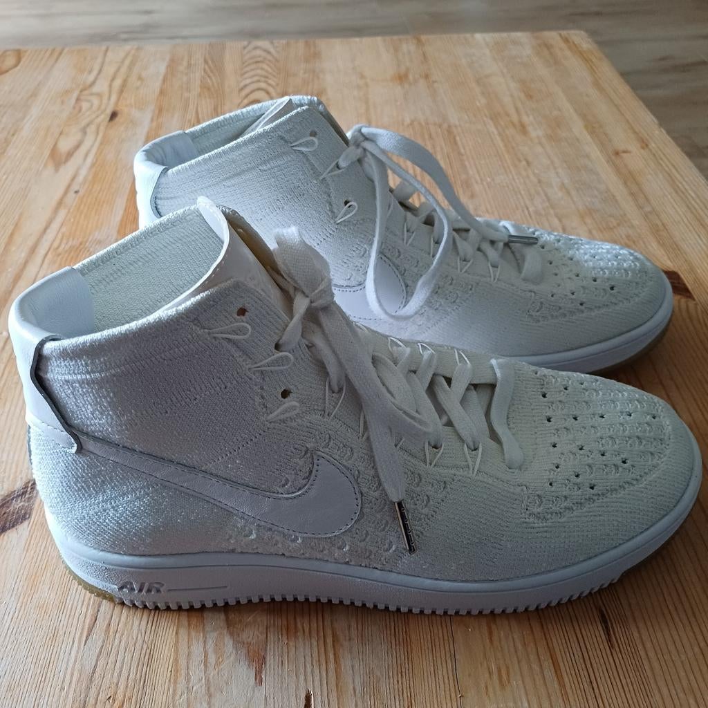 Nike Air Force 1. Witte sneaker stof. Maat 41, Wit, Nike, Air Force 1, Ophalen of Verzenden, Sneakers of Gympen