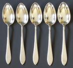 Nr ONB49: 6 Verzilverde Gero 90 puntfilet P8 dinerlepels, Antiek en Kunst, Antiek | Bestek, Ophalen of Verzenden