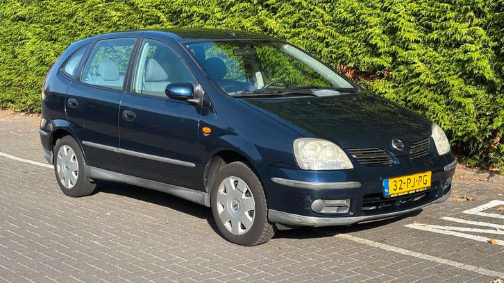 Nissan Almera Tino 1.8 2004 Blauw, Auto's, Nissan, Particulier, Almera Tino, Benzine, D, MPV, Handgeschakeld, Origineel Nederlands