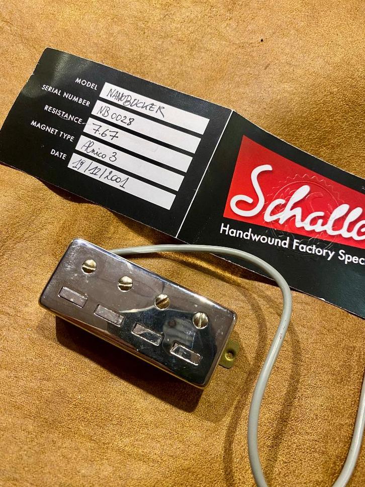 Schaller Nanobucker voor bas - kort gebruikt, Muziek en Instrumenten, Instrumenten | Onderdelen, Zo goed als nieuw, Elektrische basgitaar
