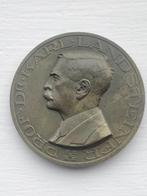 Penning - Prof. Dr. Karl Landsteiner brons Vaste pr. € 3,00, Postzegels en Munten, Penningen en Medailles, Nederland, Brons, Verzenden