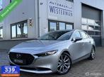 Mazda 3 2.0 e-SkyActiv-G M Hybrid 122 Luxury Leer Stoel-/stu, Voorwielaandrijving, 1998 cc, Gebruikt, Zwart