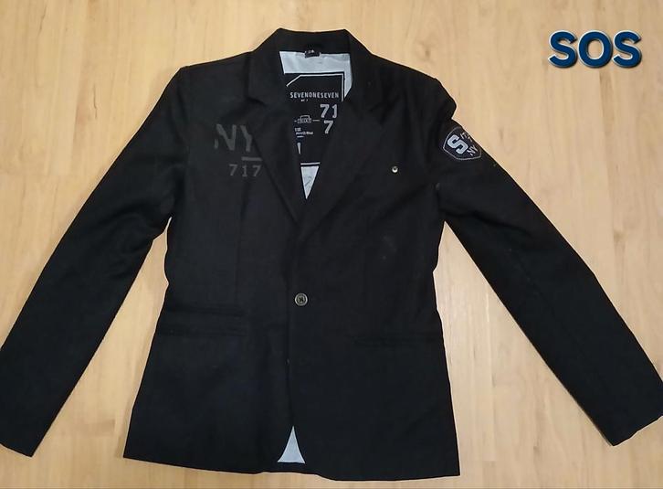 SEVEN ONE SEVEN DONKER BLAUW COLBERT MAAT 146/152, Kinderen en Baby's, Kinderkleding | Maat 146, Zo goed als nieuw, Jongen, Jas