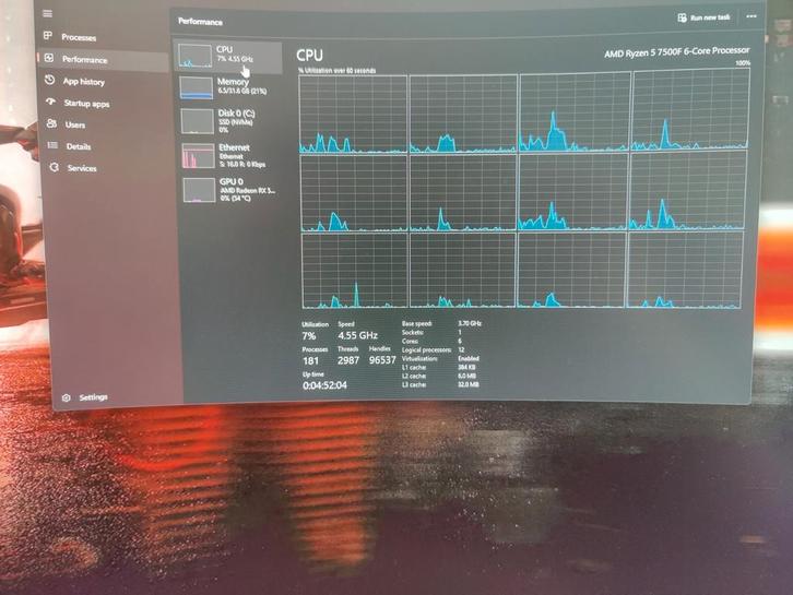 Gaming pc+monitor, Computers en Software, Desktop Pc's, Zo goed als nieuw, 4 Ghz of meer, SSD, 32 GB, Met videokaart, Met monitor