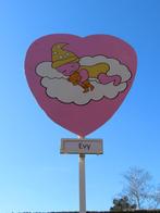 Geboortebord baby op wolk, naar keuze de goedkoopste, Ophalen, Nieuw, Geboortebord