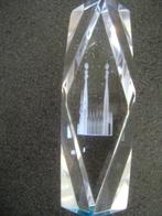 lasergegraveerde prisma cristal barcelona sagrad, Ophalen of Verzenden, Nieuw, Kristal, Kop en/of schotel