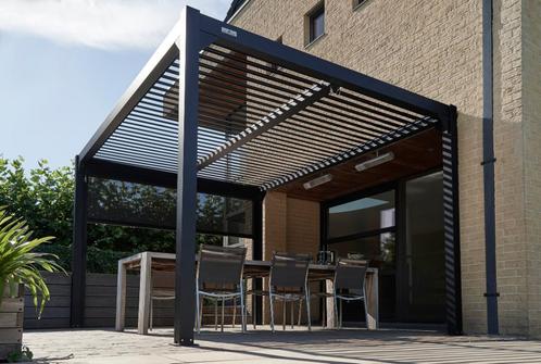 Terrasoverkapping met Lamellendak, Tuin en Terras, Overkappingen, Nieuw, Serre, Ophalen of Verzenden