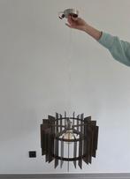 EGLO hanglamp met grote fitting lichtbron, Huis en Inrichting, Lampen | Kroonluchters, Ophalen, Zo goed als nieuw, Hout