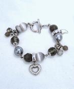 Prachtige TI SENTO zilveren (925) armband met diverse BEDELS, Sieraden, Tassen en Uiterlijk, Armbanden, Ophalen, Met edelsteen