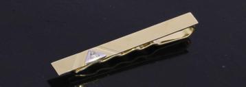 Dasklem heren vintage 14k goud met diamant luxe fraai beschikbaar voor biedingen