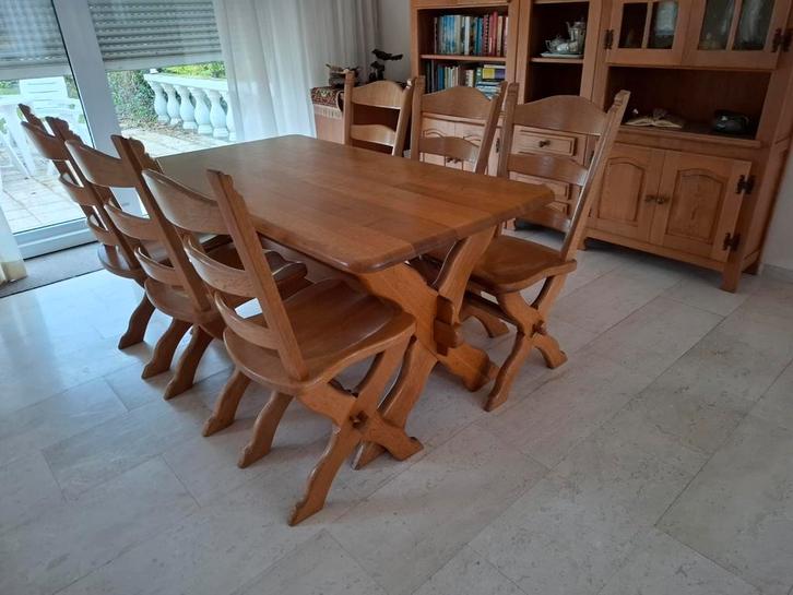 Oisterwijk Eethoek met 6 stoelen, Huis en Inrichting, Complete eetkamers, Gebruikt, 6 tot 8 stoelen, Ophalen