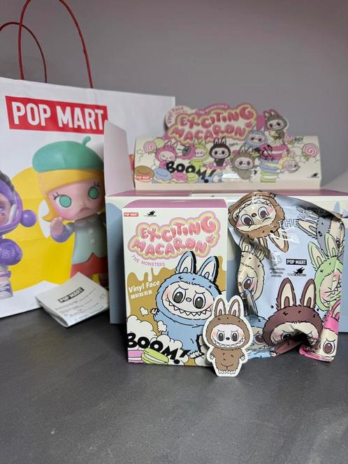 Labubu Exciting Macaron ”TOFFEE” (origineel nieuw in doos), Kinderen en Baby's, Speelgoed | Knuffels en Pluche, Nieuw, Ophalen of Verzenden