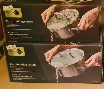 Ah greenpan green pan pannen pannenset kookpan koekenpan  beschikbaar voor biedingen