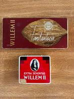 2 Willem II vintage sigaren blikken, Ophalen of Verzenden, Gebruikt, Overige, Overige merken