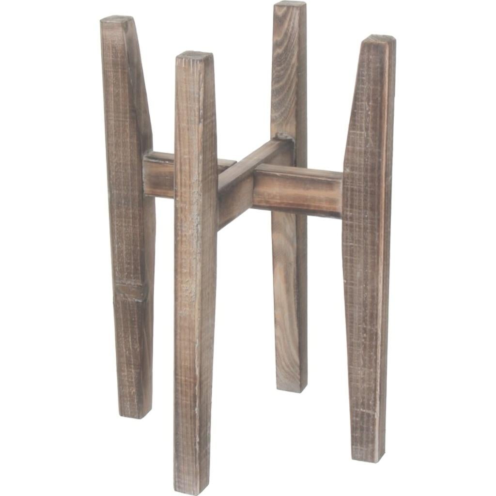 Mica plantenstandaard hout 48 cm, Minder dan 60 cm, Vierkant, Nieuw, Ophalen of Verzenden