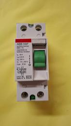Aardlekschakelaars ABB HAF 40A 0,03A, Ophalen of Verzenden, Gebruikt, Overige typen