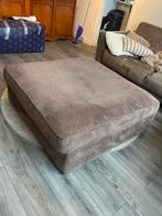 Ribstof poef, Ophalen, Vierkant, 100 tot 125 cm, Zo goed als nieuw