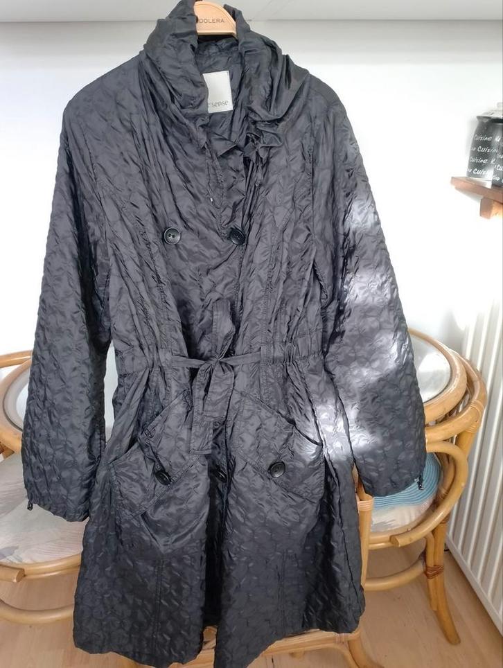 Super mooi exclusive jas van C'SENSE, 44 zwart, Kleding | Dames, Jassen | Zomer, Zo goed als nieuw, Maat 42/44 (L), Zwart, Verzenden