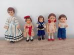 5 vintage rubber poppenhuis popjes Ari. jaren 50., Verzamelen, Ophalen, Gebruikt, Pop