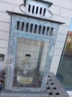 2x lantaarn zink, Ophalen, Gebruikt, Staande lamp, Netvoeding
