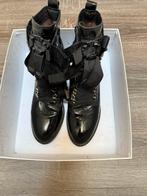 Omoda leren lak laarzen, Zwart, Lage of Enkellaarzen, Ophalen of Verzenden, Zo goed als nieuw