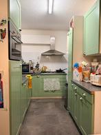 Keuken olijfgroen te koop, Huis en Inrichting, Keuken | Complete keukens, Ophalen of Verzenden, Gebruikt, Hoekkeuken