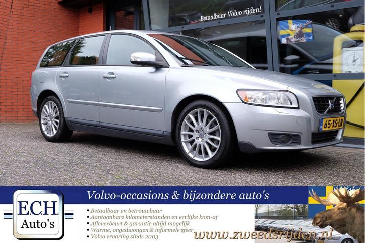 Volvo V50 2.4i 170 pk Aut. Edition II, Leer, Trekhaak, 17 in, Auto's, Volvo, Bedrijf, Te koop, V50, ABS, Airbags, Airconditioning