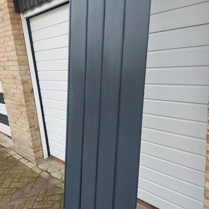 Keralite schroten--planken met houtnerf antraciet grijs, Doe-het-zelf en Verbouw, Platen en Panelen, Zo goed als nieuw, Ophalen