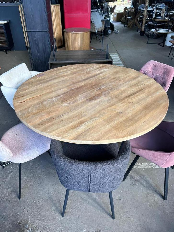 Eettafel mangohout Eleonora 150cm outlet korting, Huis en Inrichting, Tafels | Eettafels, Zo goed als nieuw, 100 tot 150 cm, 100 tot 150 cm