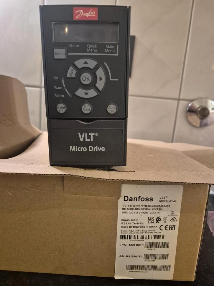 Danfoss VLT Microdrive 0,75KW frequentie regelaar Nieuw!, Hobby en Vrije tijd, Elektronica-componenten, Nieuw, Ophalen of Verzenden