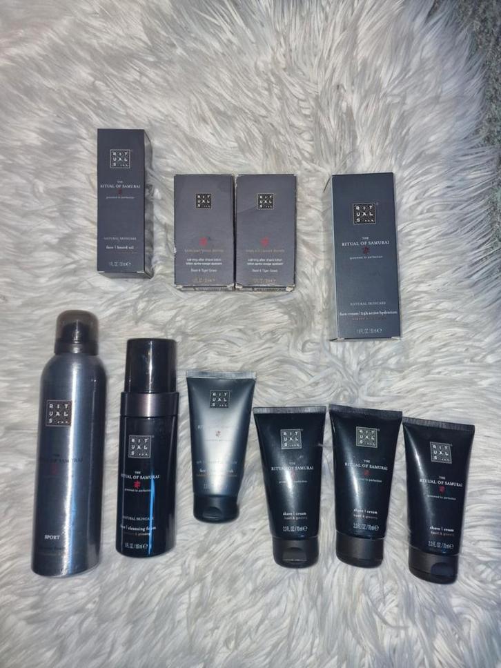 10x Rituals of Samurai Face Cream Shave Cream Oil Foam homme, Sieraden, Tassen en Uiterlijk, Uiterlijk | Gezichtsverzorging, Nieuw