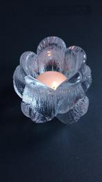 Kosta Boda Rosebud, rozenknop kristalglas waxinelichthouder, Antiek en Kunst, Antiek | Glas en Kristal, Ophalen of Verzenden