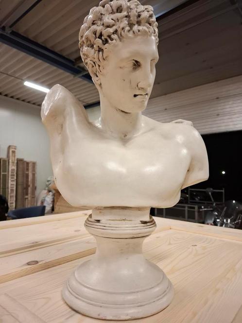 Klassieke buste van griekse god Hermes, Huis en Inrichting, Woonaccessoires | Zuilen en Pilaren, Gebruikt, Ophalen