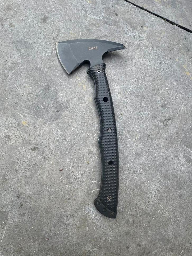 CRKT Kangee T-Hawk, Caravans en Kamperen, Kampeergereedschap, Zo goed als nieuw, Ophalen of Verzenden