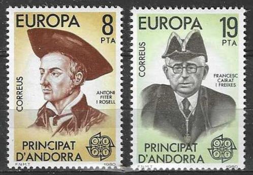 Andorra-Spaans 1980 - Yvert 124-125 - Europa (PF), Postzegels en Munten, Postzegels | Europa | Overig, Postfris, Overige landen