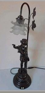 Prachtige antieke lamp bronslook
Jongen met fluit, Antiek en Kunst, Ophalen of Verzenden