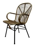 Vintage Rotan Stoel Dirk Van Sliedregt Rohe Noordwolde 1960, Huis en Inrichting, Fauteuils, Gebruikt, Riet of Rotan, Vintage, Ophalen