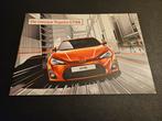 Brochure Toyota GT86 2012, Boeken, Ophalen of Verzenden, Zo goed als nieuw, Toyota
