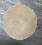 Stijlvolle Opbergmand met Houten Deksel, Huis en Inrichting, Tafels | Bijzettafels, Ophalen, Minder dan 45 cm, Minder dan 55 cm