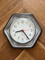 Germany vintage retro wandklok keramiek kienzle, Ophalen of Verzenden, Gebruikt, Analoog, Wandklok