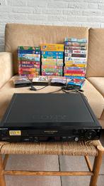 Sony video cassette recorder SLV-SE80 met videobanden., Audio, Tv en Foto, Videospelers, Ophalen of Verzenden, Gebruikt, VHS-speler of -recorder