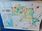 Grote landkaart Overijssel, Antiek en Kunst, Curiosa en Brocante, Ophalen of Verzenden
