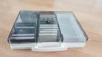 Cassette bandjes box, 2 t/m 25 bandjes, Met bewaardoos, rek of koffer, Gebruikt, Ophalen