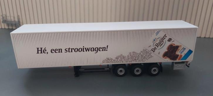 Kastentrailer wsi nieuw, Hobby en Vrije tijd, Modelauto's | 1:50, Nieuw, Bus of Vrachtwagen, Wsi, Ophalen of Verzenden