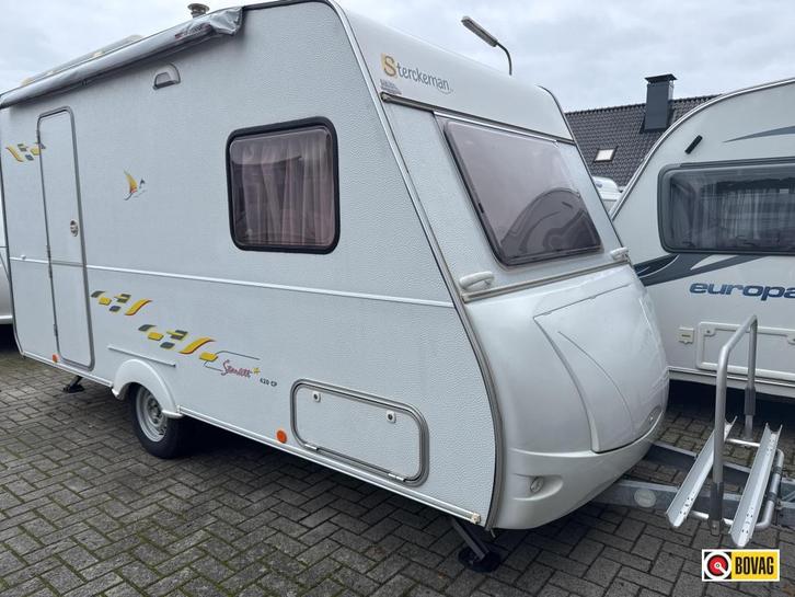 Sterckeman Starlett 420 CP Luifel/fietsdrager, Caravans en Kamperen, Caravans, Bedrijf, tot en met 4, 500 - 750 kg, Overige, Sterckeman