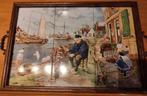 Tegeltableau schilderij Oud Hollands keramiek Jan V Hunnik, Ophalen of Verzenden