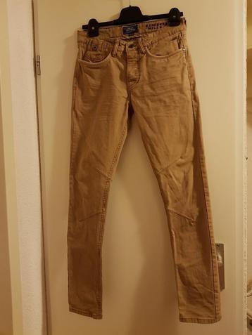 Mills Brothers broek mosterdkleurig/camel maat 28 beschikbaar voor biedingen