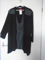 Magna Tuniek Zwart Zilver Glitter vaste Top maat 52/54 Nieuw, Kleding | Dames, Grote Maten, Verzenden, Nieuw, Magna, Blouse of Tuniek